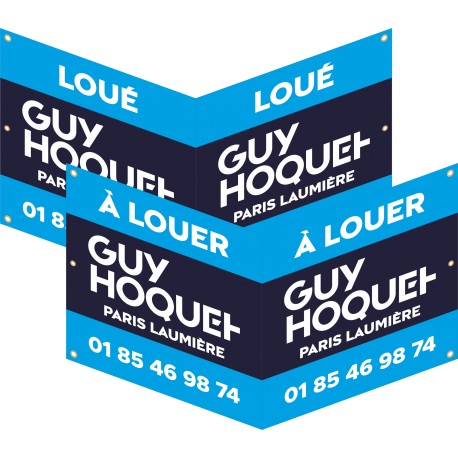 A LOUER LOUE 600 x 1200 mm Recto Verso 6 Oeillets Franco de Port