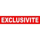 Stickers EXCLUSIVITE 100 x 400 mm Franco