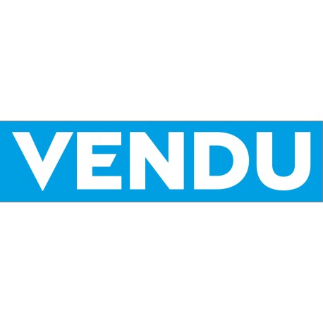 Stickers VENDU 100 x 500 mm Franco