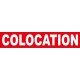 Stickers COLOCATION 100 x 500 mm Franco