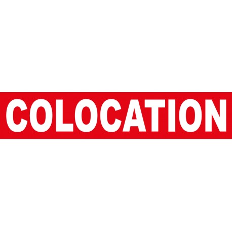 Stickers COLOCATION 100 x 500 mm Franco