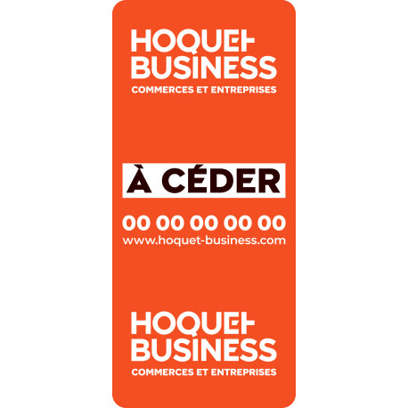 Autocollants 900 x 2000 mm Vertical 8 Messages